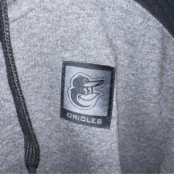 Nike Orioles Charcoal/Black Authentic Collection Hoodie - Picture 3 of 5